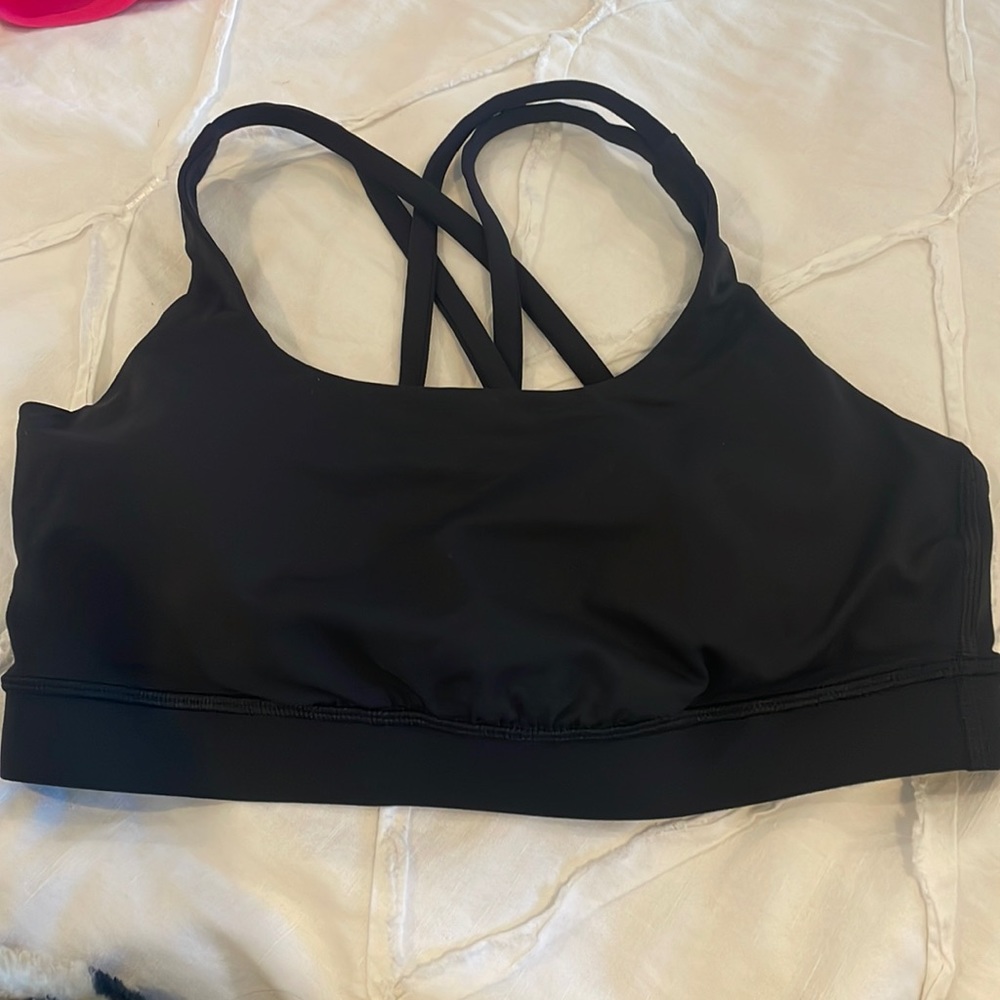Lululemon energy bra size 8 black